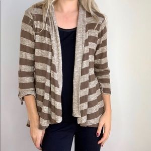 Bobeau striped cardigan